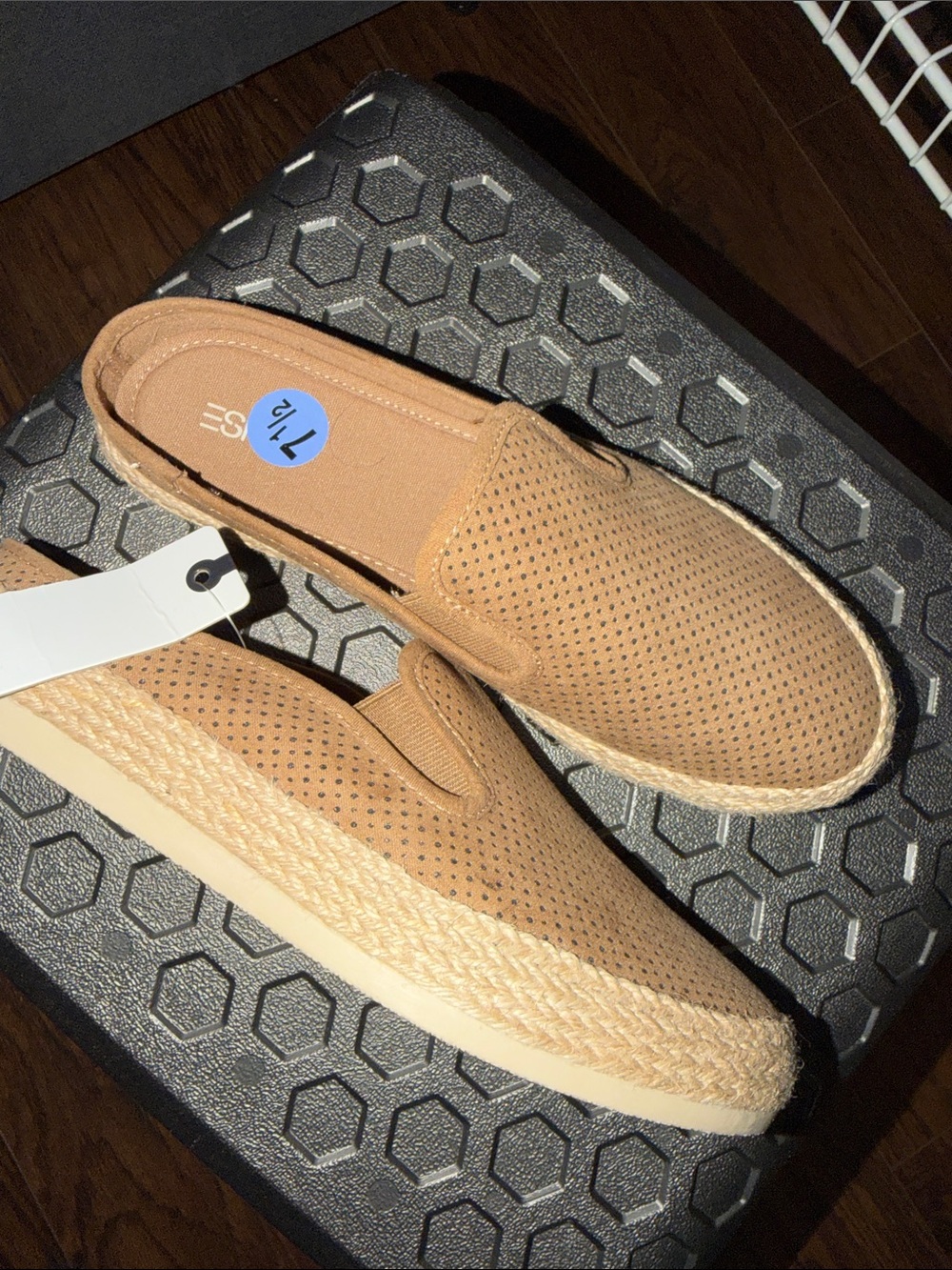 Esprit Tan Perforated Slip-On Loafers - Picture 5 of 6